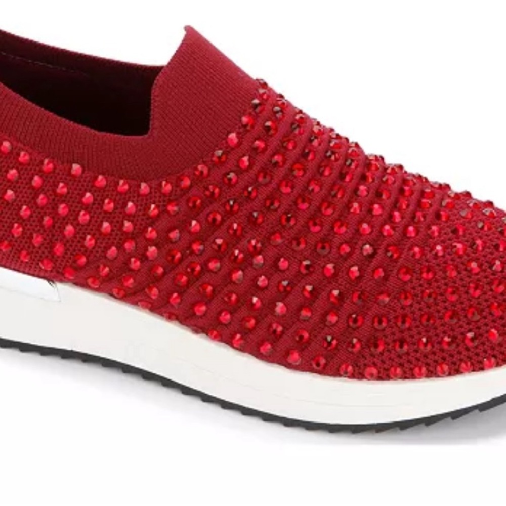 Kenneth Cole Reaction  Women’s Slip-On Knit Sneaker with Embellishments